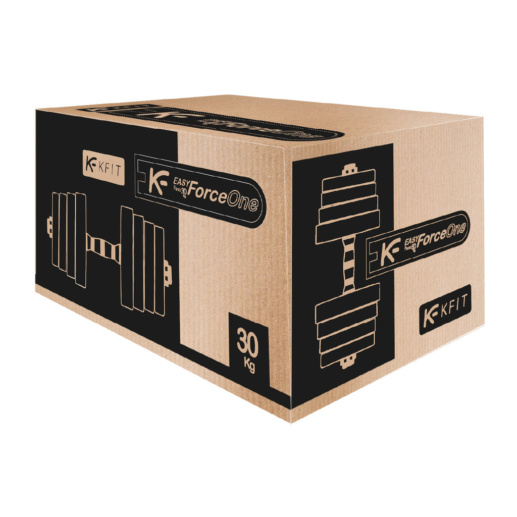 Set Mancuernas Con Barra Ajustable 30Kg K-Fit