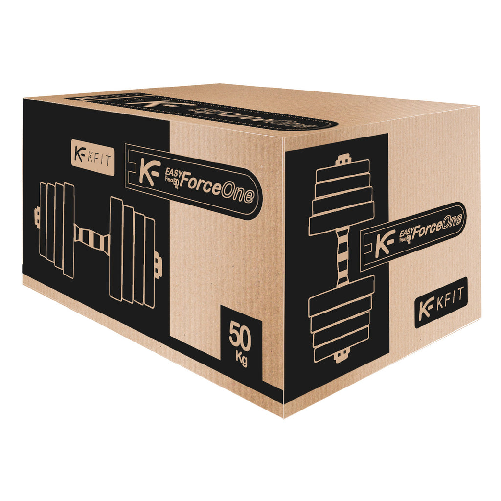 Set Mancuernas con Barra Ajustable 50Kg