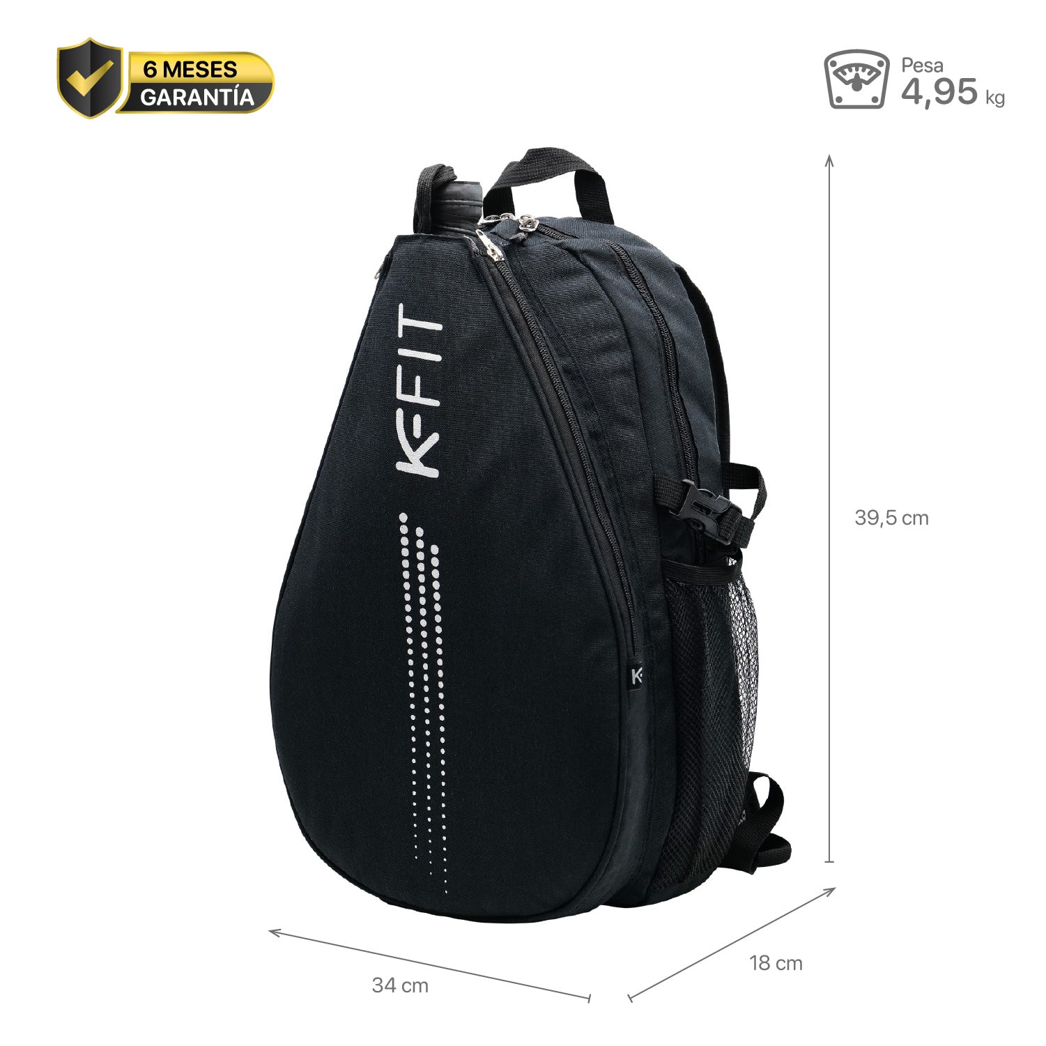 Mochila de Pádel Lucio Negro