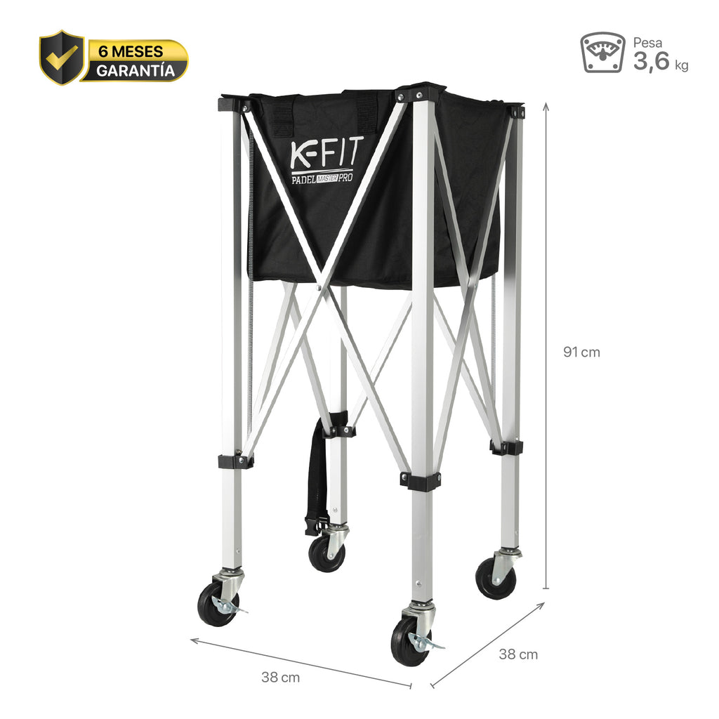 Canasto Plegable Pelotas De Pádel K-FIT